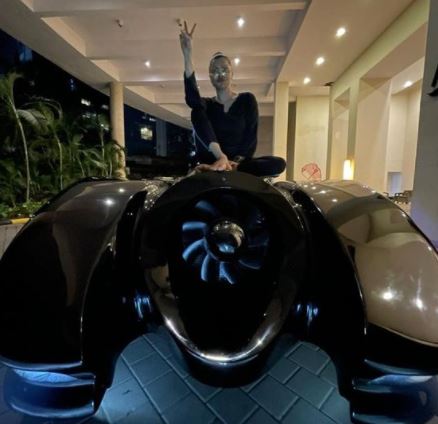 Ahmed Khan Shaira Khan Batmobile Keaton Car