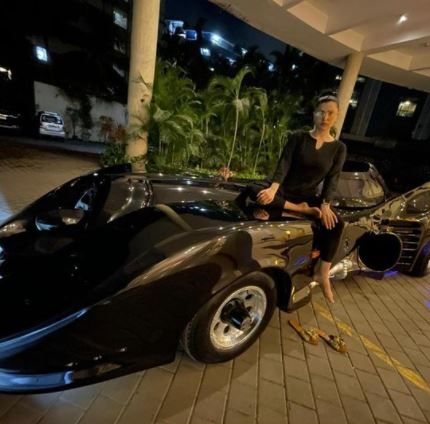 Ahmed Khan Shaira Khan Batmobile Keaton Car