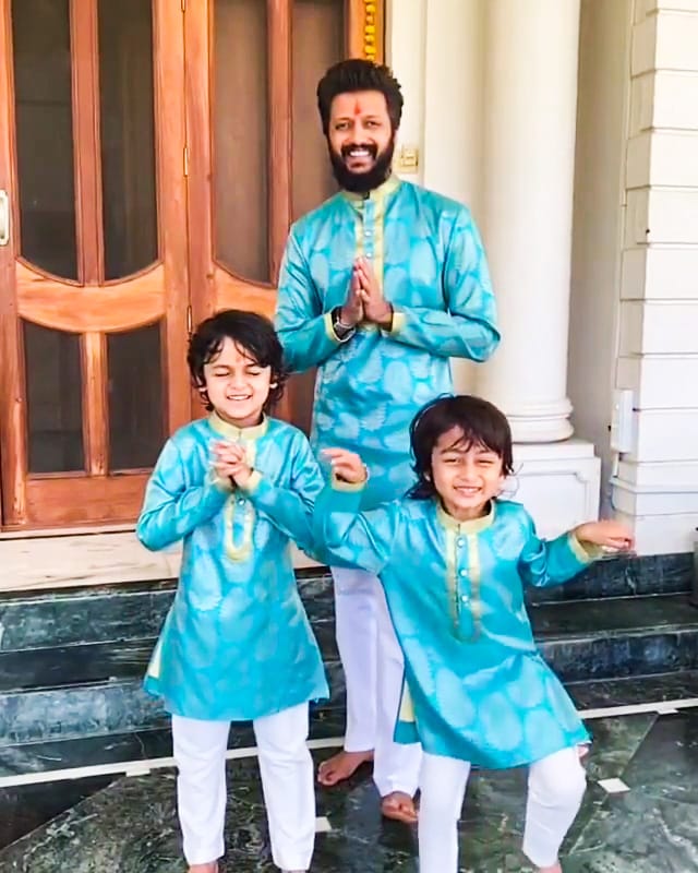 Riteish and his kids
