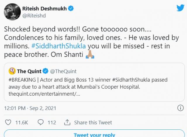 Social media posts to mourn his loss