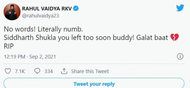 Social media posts to mourn his loss