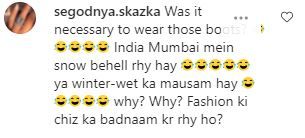 Comments on the post