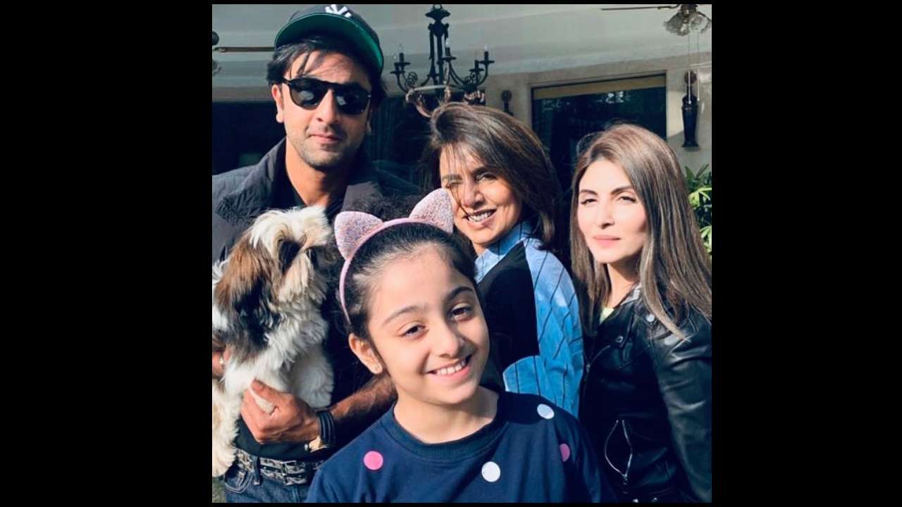Neetu and Ranbir with Riddhima