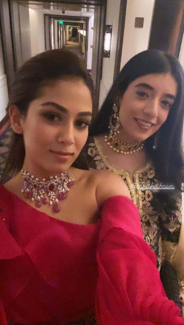 Mira with her friend