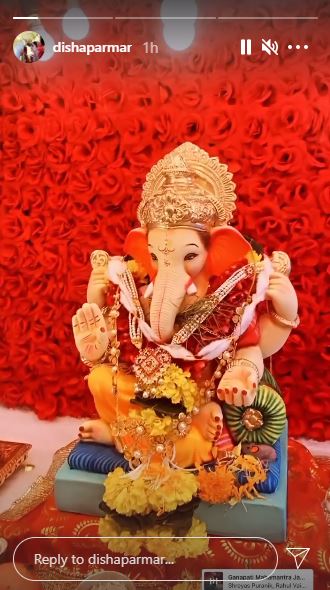 Rahul Vaidya Disha Parmar Ganesh Chaturthi Pictures
