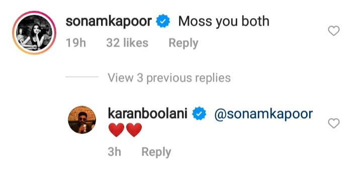 Sonam's comment