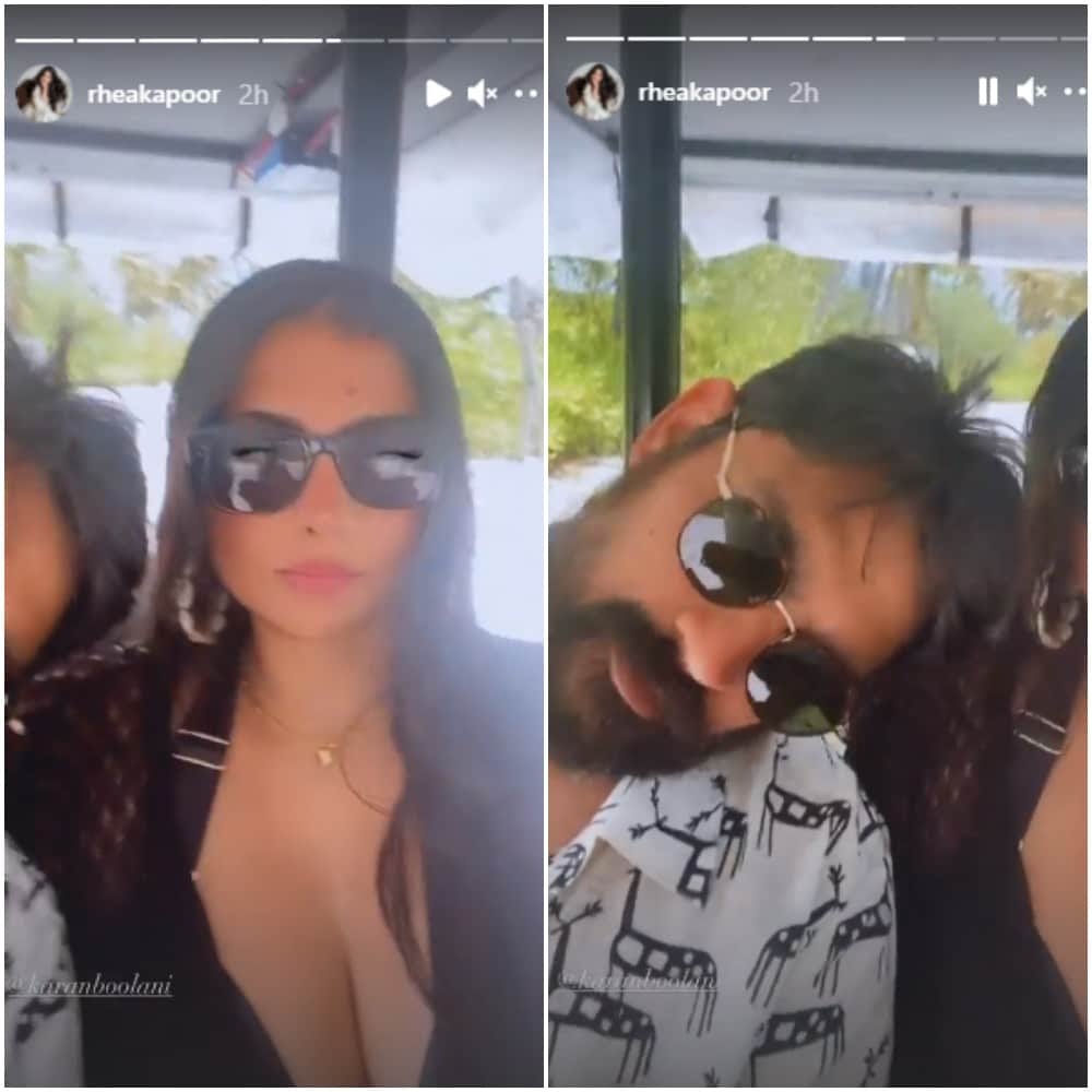 Glimpses of their honeymoon