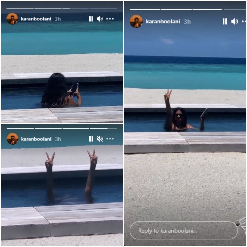 Glimpses of their honeymoon