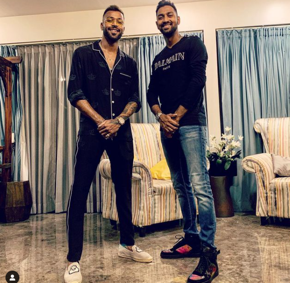 Pandya brothers in their living room