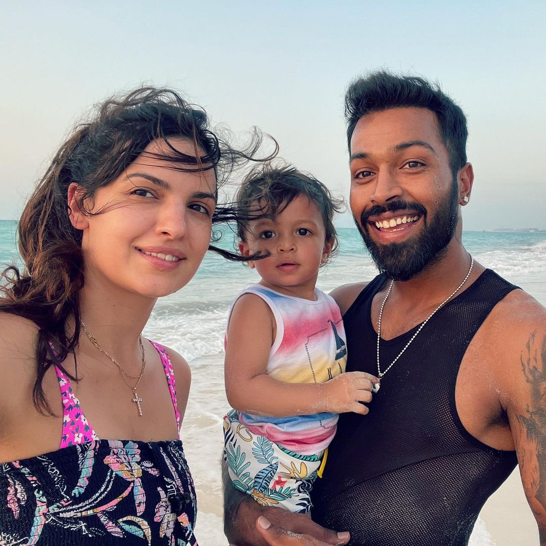 Natasa, Hardik and Agastya