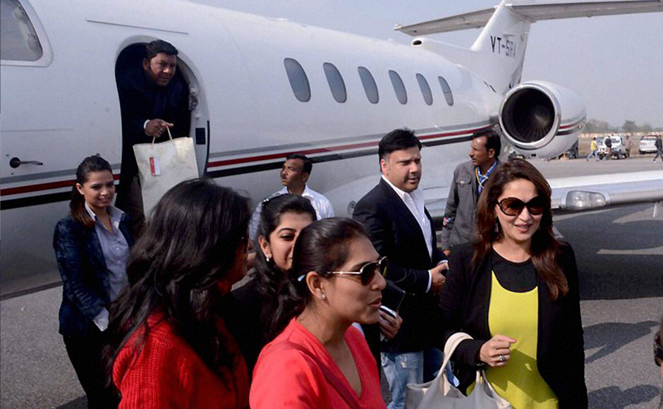 Private jet of Madhuri Dixit