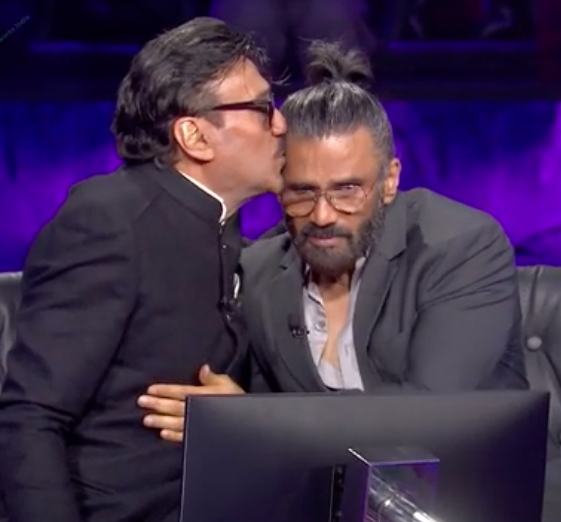 Jackie Shroff with Suniel Shetty