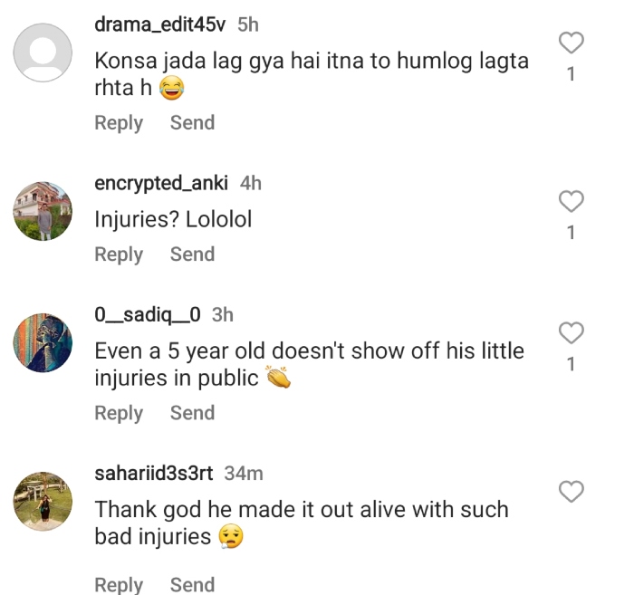fans mock his injuries