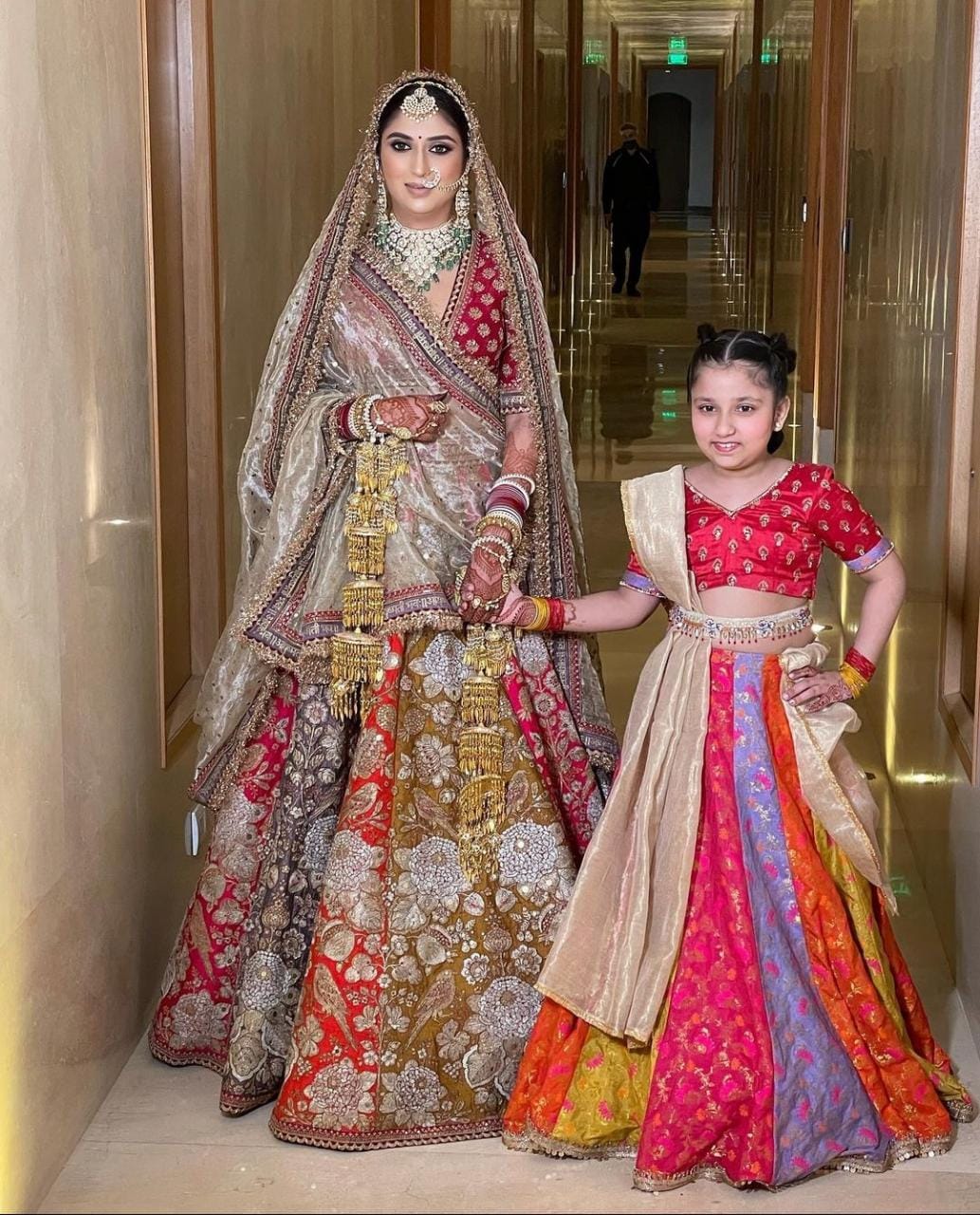 Sabyasachi multicolor lehenga best sale