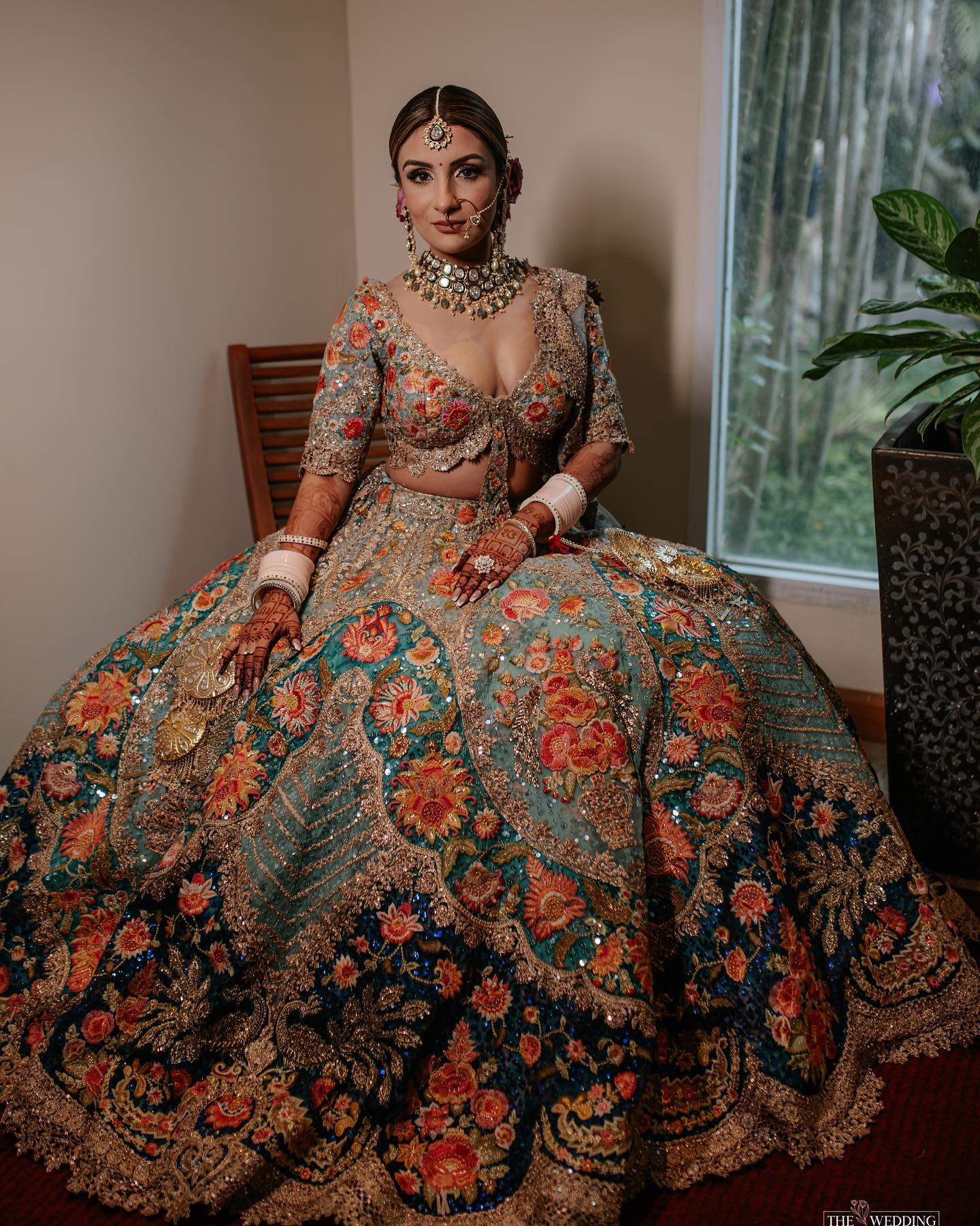 The Bride Gives Peacock Vibes In A Sapphire-Lapis Blue-Hued Lehenga ...