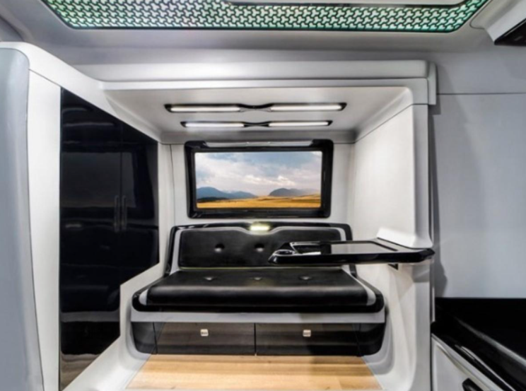 Allu Arjun vanity van caravan Falcon pictures 