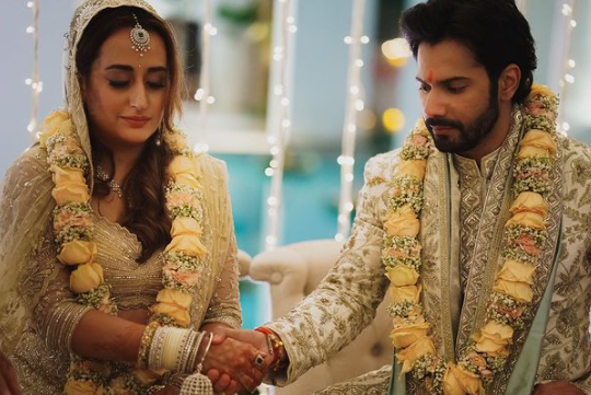 Varun Dhawan Natasha Dalal unseen Wedding picture