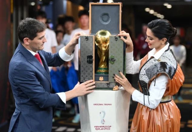 Deepika Padukone unveils FIFA World Cup 2022 trophy from a Louis Vuitton  trunk