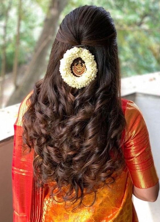 Indian bridal hairstyle - Simple Craft Idea