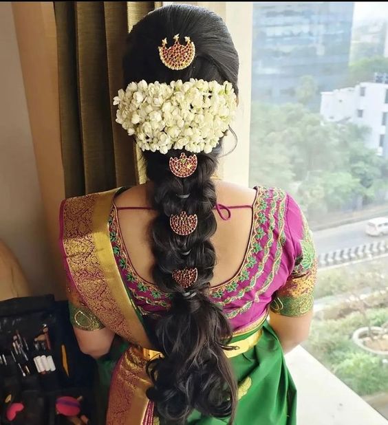 Best South Indian Bridal Hairstyle For A Beautiful Bride On Her Weeding-thephaco.com.vn