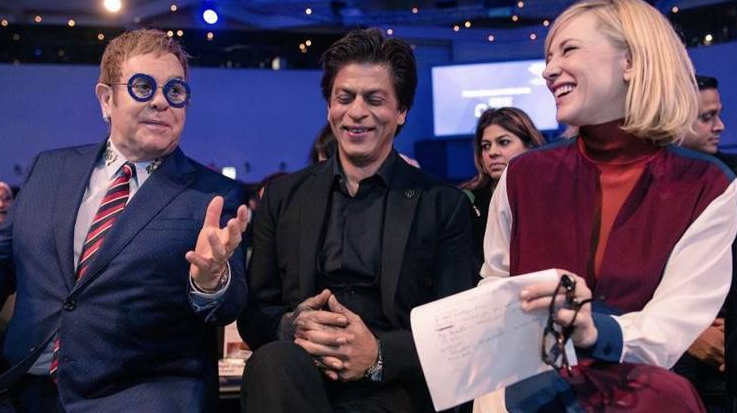 shah rukh khan sir john elton cate blanchett