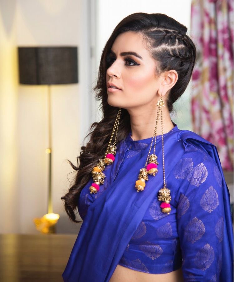Hairstyles with Sarees for Indian Weddings