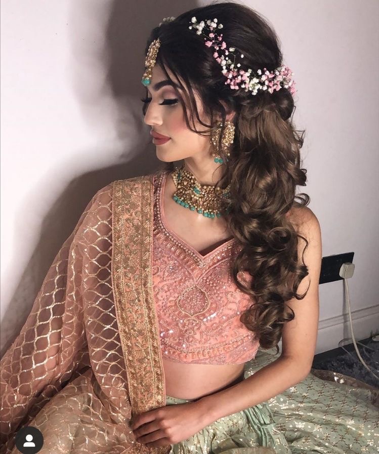 50 Indian Bridal Hairstyles for Lehenga Choli-anthinhphatland.vn