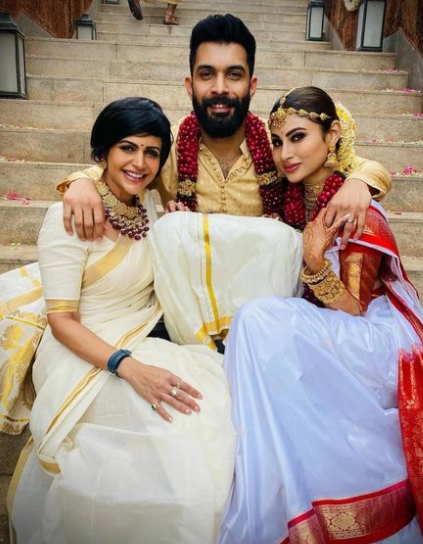 mandira bedi suraj nambiar mouni roy wedding