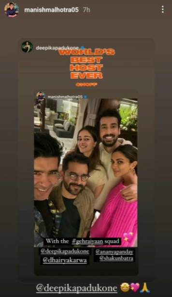 Manish Malhotra Party Deepika Sakun Batra 