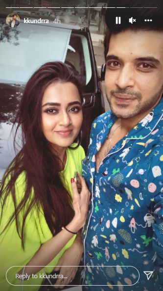 tejasswi prakash karan kundrra selfie