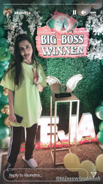 tejasswi prakash karan kundrra selfie