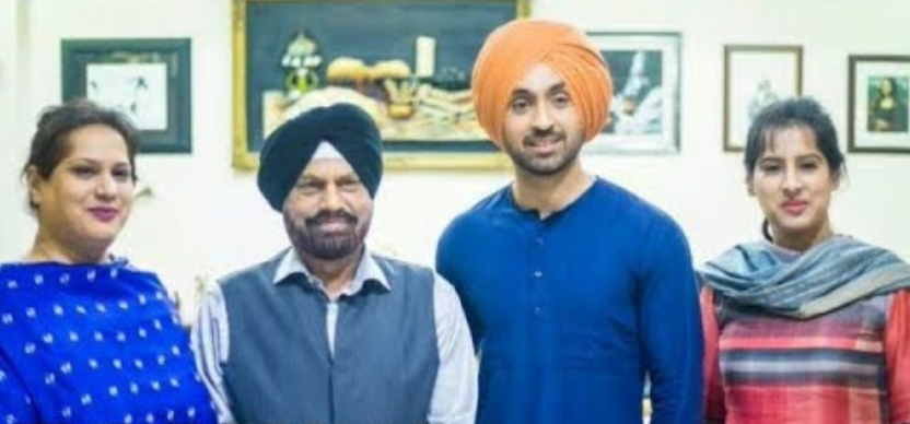 diljit dosanjh family mother father