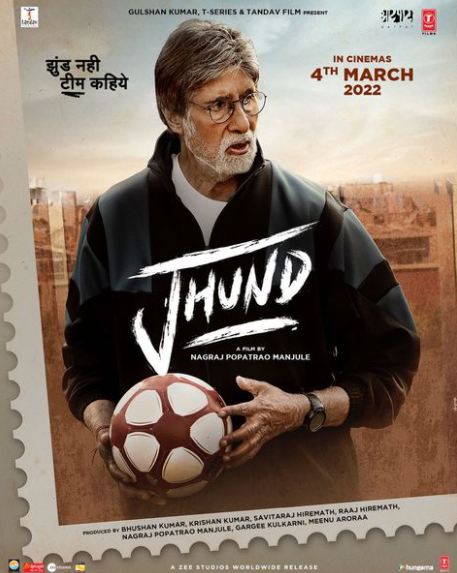 Amitabh Bachchan Jhund poster vijay basre