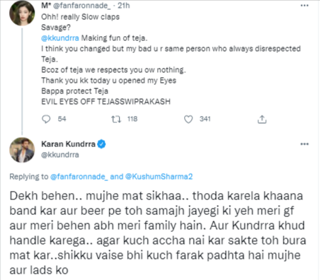 Karan Kundrra Slam Troll
