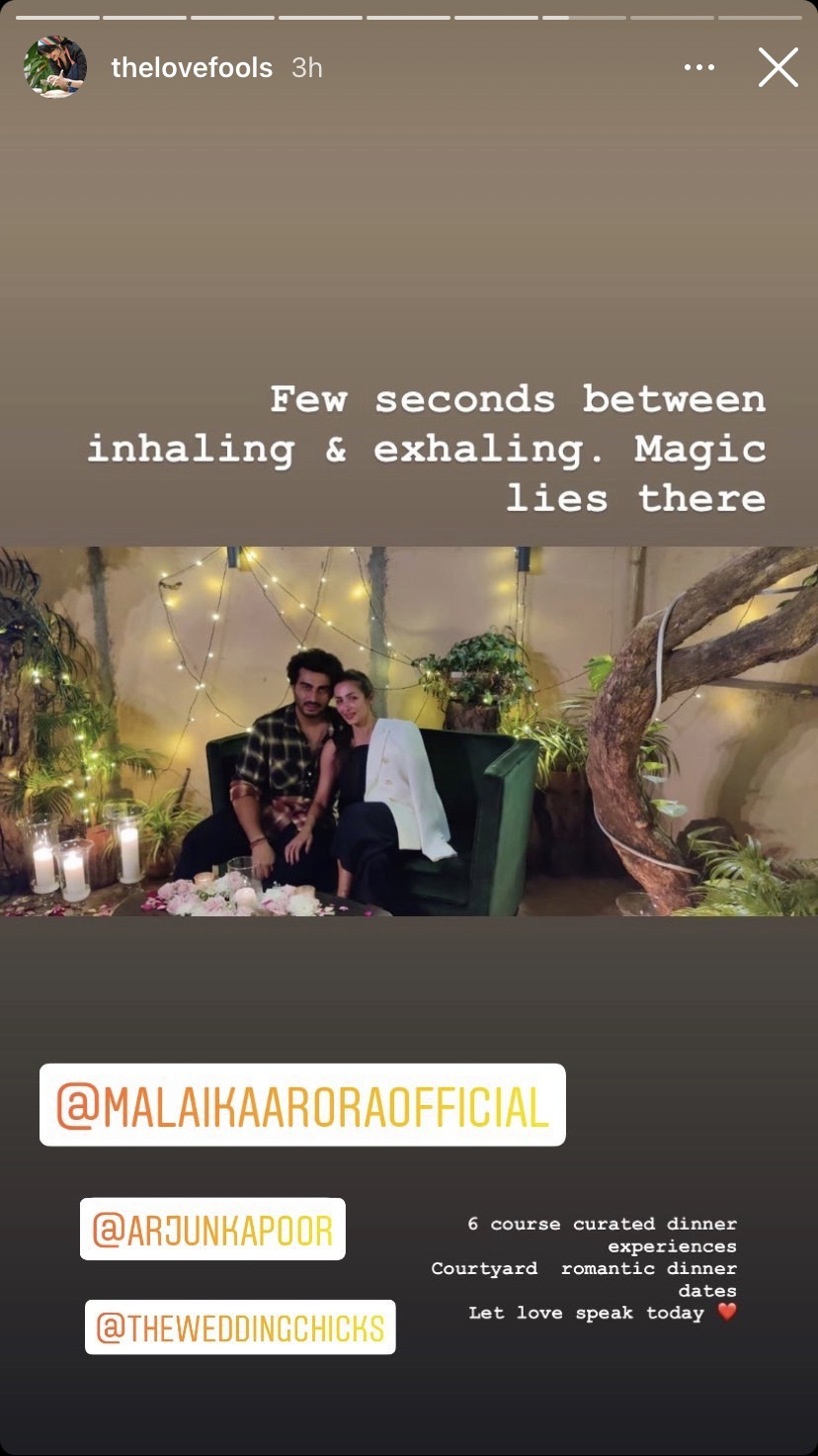 Arjun Malaika Valentine Date