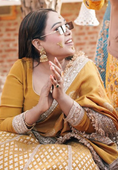 Afsana Khan Saajz haldi Ceremony Pictures