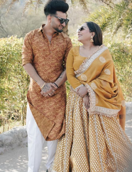 Afsana Khan Saajz haldi Ceremony Pictures