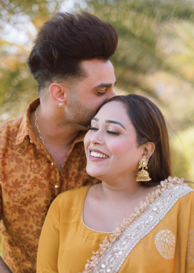 Afsana Khan Saajz haldi Ceremony Pictures