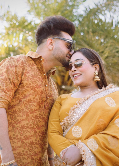 Afsana Khan Saajz haldi Ceremony Pictures