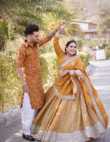 Afsana Khan Saajz haldi Ceremony Pictures