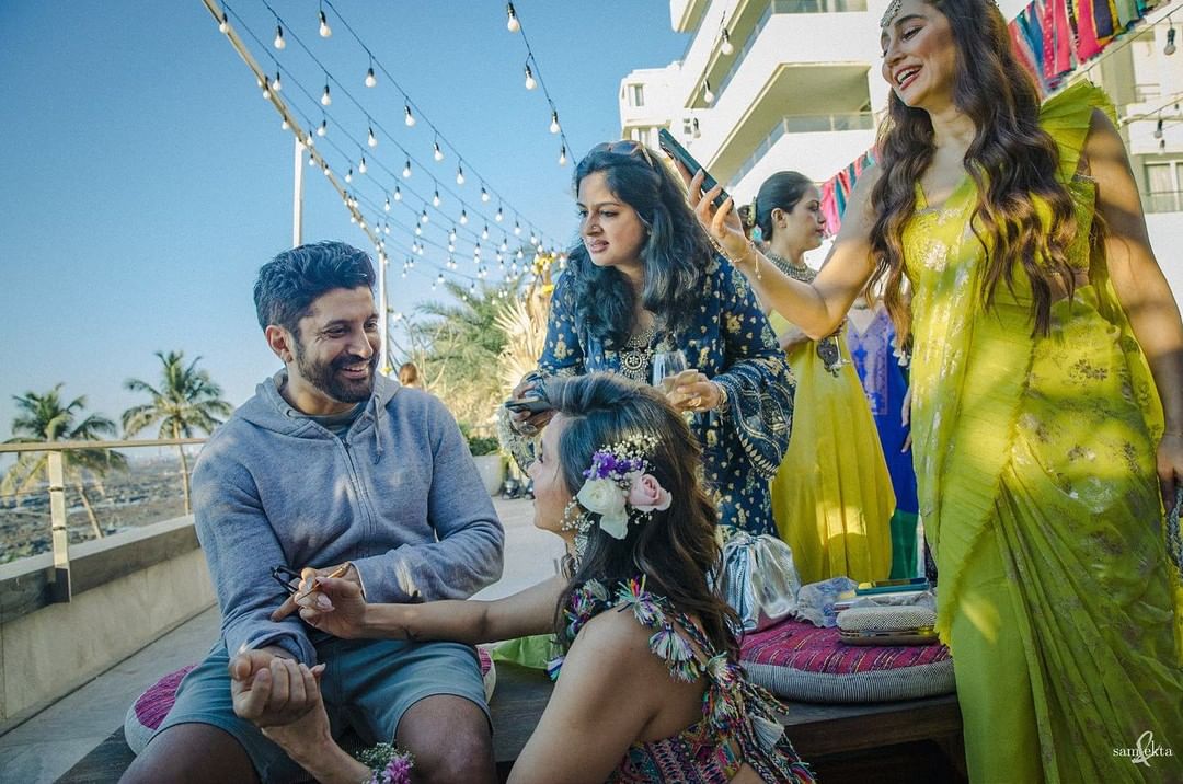Shibani dandekar farhan akhtar mehendi ceremony pictures