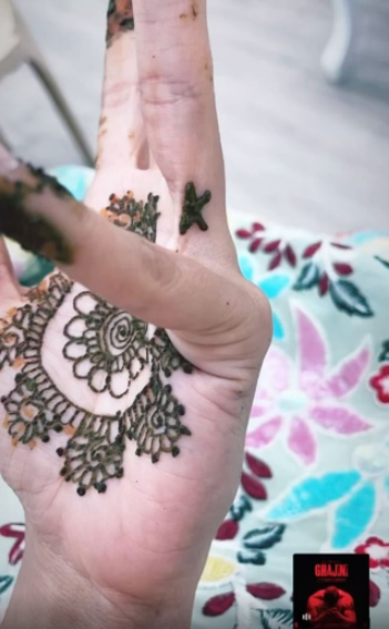 tejasswi mehendi karan kundrra initial