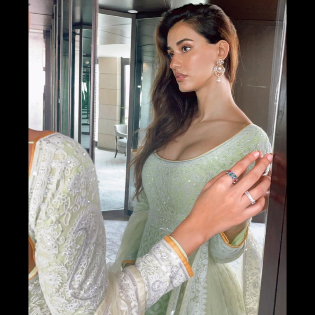 Disha Patani Dazzles In A Shimmery Saree And Strapless Tube At NMACC Event,  Gets Mercilessly Trolled