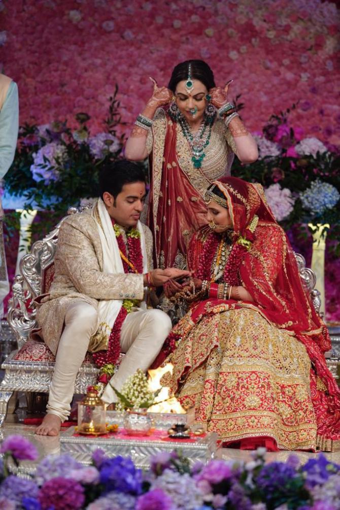 Akash Ambani and Shloka Mehta