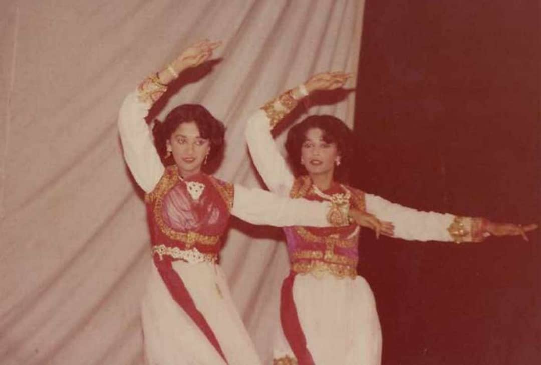 madhuri dixit and sister
