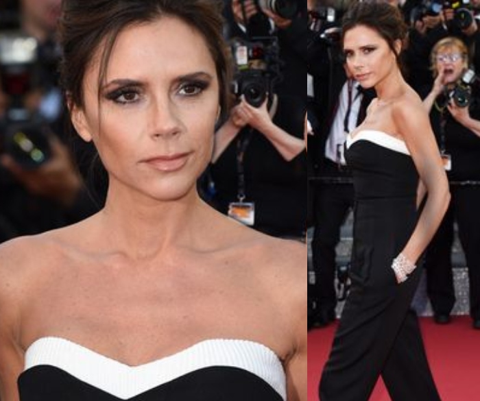 Victoria Beckham's strapless jumpsuit at the Cannes Film Festival