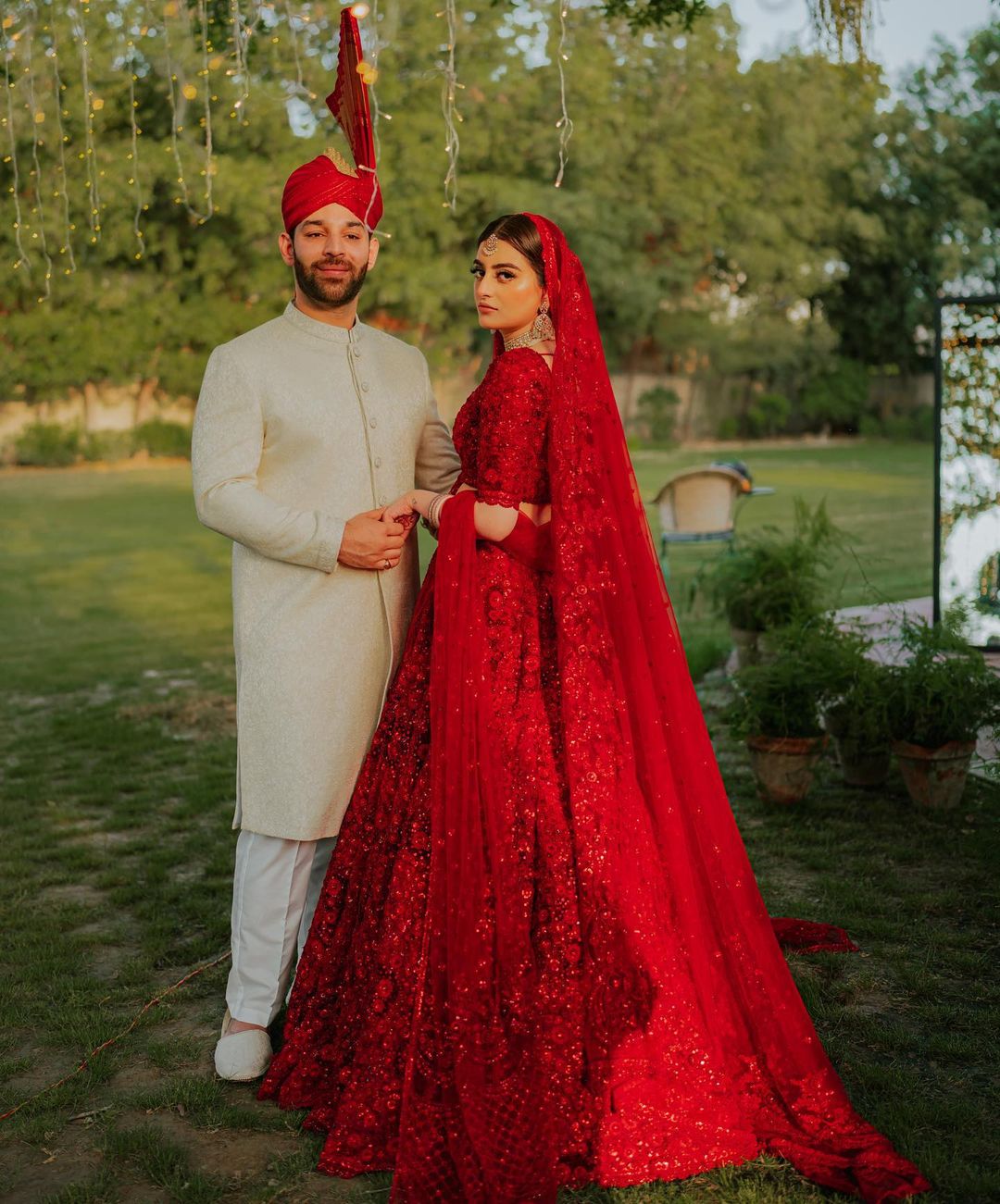 KALKIxZinnia: The Midnight Fairytale. The fiery red gown takes pride in  directing legacy style into a mo… | Red bridal dress, Bridal lehenga red,  Red evening gowns