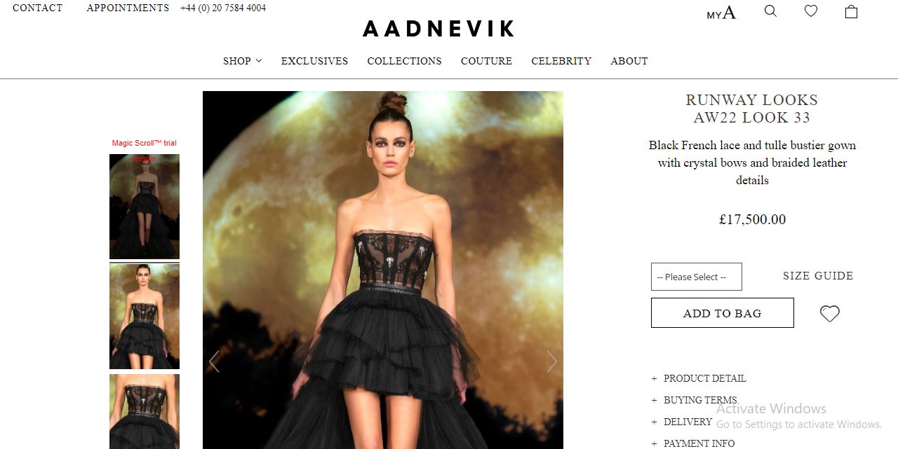 sara's black dress price