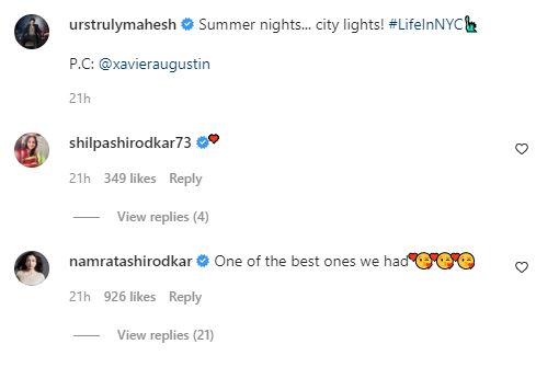 mahesh namrata comments