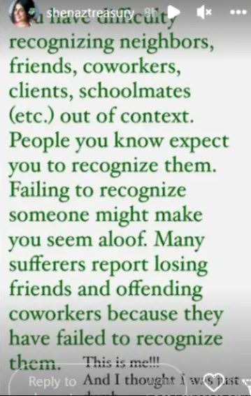 Shenaz Treasurywala and Prosopagnosia